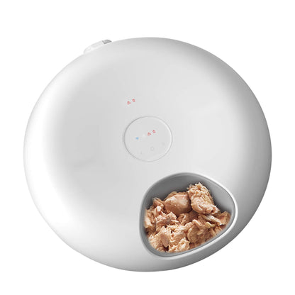 WIFI 6-meal automatic pet feeder fresh-keeping and anti-jamming mobile phone APP remote cat feeding machine